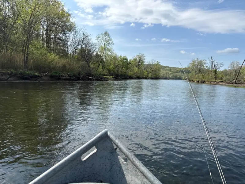 Drift boat on the Norfork River